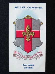 No.121 LINCOLN Borough Arms 2nd Ed (101-150) by W.D.& H.O.Wills 1906 - Picture 1 of 1