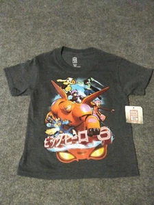 Disney Store Big Hero 6 Exclusive Gray T-Shirt Kids Size 4/5 NWT  - Picture 1 of 10