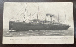R.M.S. Baltisches Dampferschiff Vintage Postkarte - Bild 1 von 6