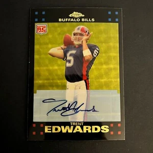 2007 Topps Chrome Rookie Autographs Gold Superfractor Trent Edwards /10 Bills - Picture 1 of 2