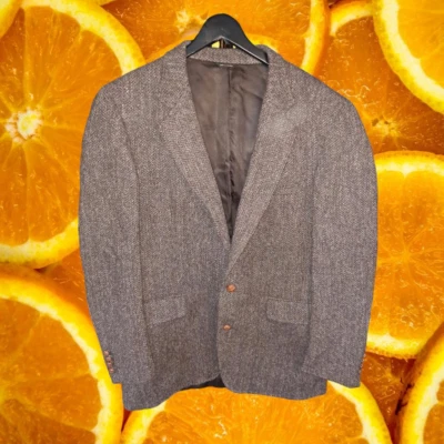 Blazer Asher Harris Tweed 100 lana irlandesa marrón Foto 1 de 4