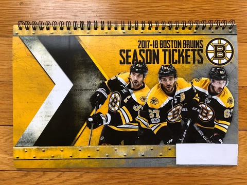 2017-2018 Boston Bruins Season Ticket Stubs- Pick One Cover
