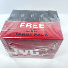 JVC VHS-C 5pack Camcorder Cassette Tapes with Fanny Pack Sealed TC-20 SX