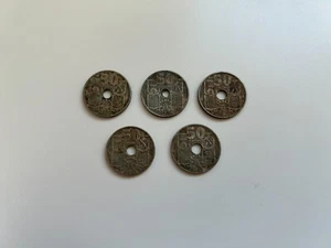 5 MONEDAS DE 50 CÉNTIMOS. ACUÑADAS EN 1949. - Imagen 1 de 2