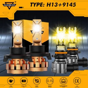 AUXBEAM Canbus LED Headlight Fog Bulb White Yellow For Ford Expedition 2007-2014 - Picture 1 of 17