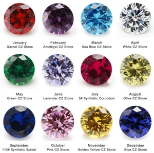 Purple Cubic Zirconia Studs Sterling Silver Earrings, 4 mm Amethyst Color CZ - Picture 1 of 12