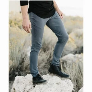 Zyia Active Men Storm Gray Office Chino Pants Men Size 33" in XXXL - Picture 1 of 7