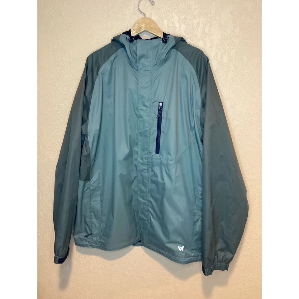 Chaqueta de Capa Sierra Guide White Sierra para Hombre, Talla XXL, Tela Impermeable, Capucha Foto 1 de 4