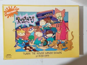 Rare 1992 Rugrats 3D Board Game Turn the House Upside Down - Picture 1 of 15