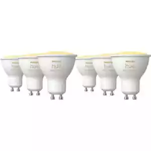 Philips Hue White Ambiance Paquete de 6 luces inteligentes GU10 400 lúmenes variable - Imagen 1 de 9