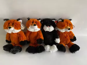 4 Stück Ty attic treasures kuscheltiere Fuchs und Katze - Bild 1 von 3