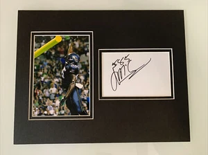 SEATTLE SEAHAWKS ANTHONY MCCOY Signed Autographed Matted Photo w/cut 11"x14"  - Picture 1 of 2