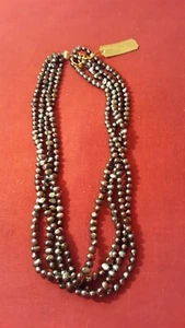 Honora QVC Orientalische Zuchtperlen Co. Süßwasser 4 Strang Halskette Neu Ohne Box✞ - Bild 1 von 11