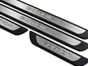 Barre Portatutto Sportive Cromate Acciaio Inox 4 Pezzi per Vw Golf-6 - Foto 1 di 4