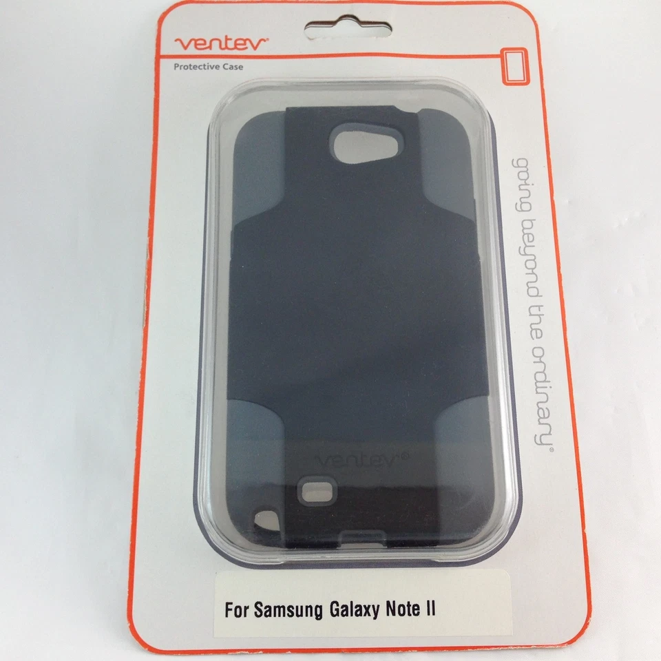 Ventev Fusion Snap Protective Case Samsung Galaxy Note II- Black/Gray OEM NEW - Image 1 of 1