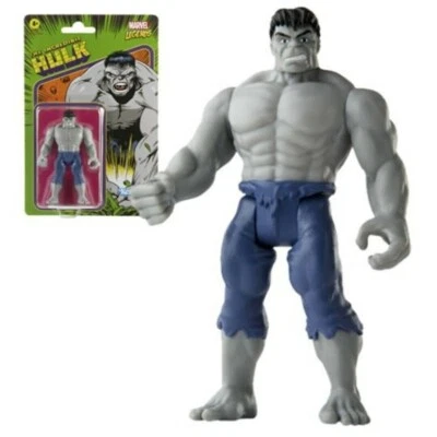 Figura de acción retro Kenner 2021 Hasbro serie Marvel Legends Grey Hulk 3,75" Foto 1 de 4