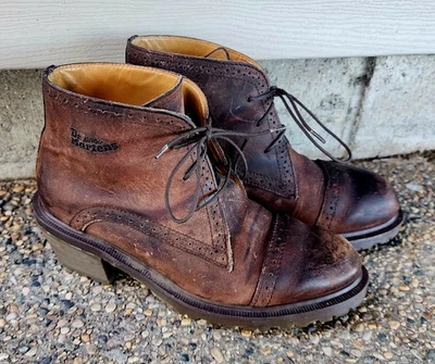 Dr. Martens Mujer’s 8149 MIE Granny Brogue Y2K Tacón Bloque Botines Reino Unido 4 EE. UU. 6 Foto 1 de 4