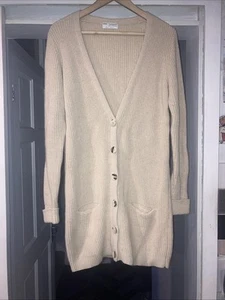 marks and spencer autograph weekend long line cardigan with angora size 12 - Picture 1 of 5