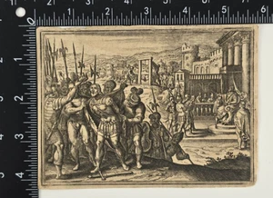 1657 German Copper Engraving Cutout from Historische Chronica by Matthäus Merian - Picture 1 of 2