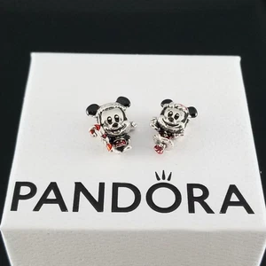 Nuevo Pandora Disney Minnie Mickey Navidad Dije Dúo Plata - Imagen 1 de 11