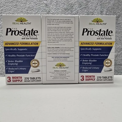 Real Health The Prostate Formula Saw Palmetto 270 Lot of 3 (810) Exp 11/2026 - Image 1 of 4