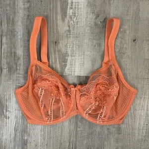 Wacoal 32G Orange Enchantment Underwire Bra - Picture 1 of 4