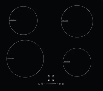 Cata UBECOIND60 - Black 4 Zone Induction Hob - 60cm Plug & Go - Image 1 of 3