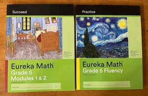 Eureka Math Grade 5, Succeed Modules 1&2, & Practice Fluency - 2 Book Lot *NEW* - Imagen 1 de 23