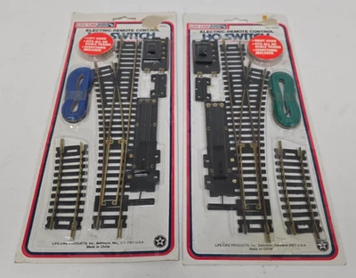 New Life Like Electric Remote Control Ho Train Switch Right 8604 & Left 8605 - Image 1 of 4