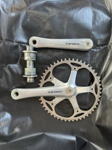 Shimano Dura Ace NJS FC-7710 Crank Set 165 mm +Chain Ring 50t +Bottom Bracket  - Picture 1 of 7