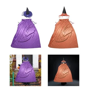 Halloween Costume Witch Cape and Hat Women Men Festival Holiday Cosplay - Picture 1 of 13