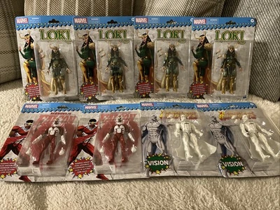 8 x Marvel Figures Bundle 4x Loki , 2x Vision & 2x Falcon All New - Image 1 of 4