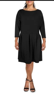 Vestido PLUS TALLA 3X❤️ 24seven ropa cómoda plisado hasta la rodilla calce y acampanado nuevo con etiquetas - Imagen 1 de 2