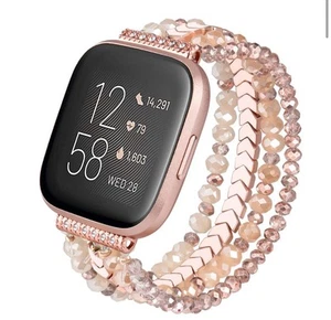 Rose Gold Fitbit Watch Replacement Bracelet Watch - Picture 1 of 3