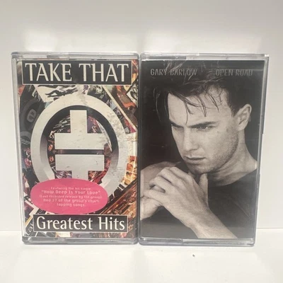 Take That ‎Greatest Hits/Gary Barlow - Open Road Cassette Tape Album Duo - Image 1 of 4