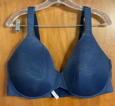 Women's Bra Sz. 44DDD Ambrielle Full Coverage Underwired Denim Blue Color - Image 1 of 4