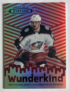 Trey Fix-Wolansky RC 2022-23 Upper Deck Stature Wunderkind Red /150 #W-11 - Imagen 1 de 2