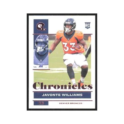 2021 Panini Chronicles Pink Javonte Williams RC Broncos #31 - Image 1 of 3