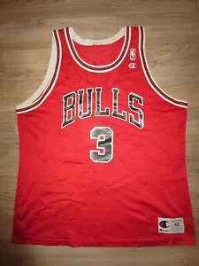 Tyson Chandler #3 Chicago Bulls NBA Champion Jersey 48 Vintage - Picture 1 of 4