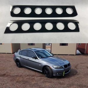 Juego de viseras de ventilación de ventana trasera soporte de deriva de rally (se adapta al sedán BMW E90) - Imagen 1 de 16
