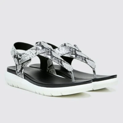 Sandalias Naturalizer Lincoln Piel de Serpiente Cuero Repujado Tanga Aventura Cómodas Foto 1 de 4