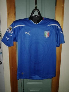 ITALIA NATIONAL TEAM JERSEY SOCCER PUMA BRAND US SIZE LG 2012 SOUTH AFRICA L@@K - Picture 1 of 5