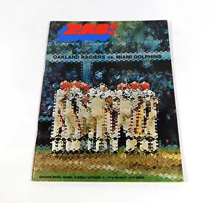 1970 Oakland Raiders at Miami Dolphins NFL Football Program 10-3-70 - Picture 1 of 2