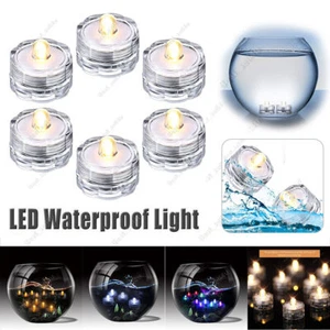 12/24PCS Tea Light Submersible Waterproof Battery Operated Vase Light Home Decor - Picture 1 of 48