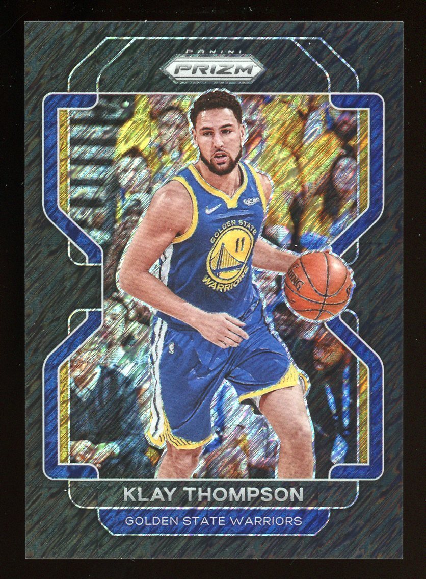 2021-22 Panini Prizm Klay Thompson Black Shimmer Prizm 1/1 One Of One Warriors 