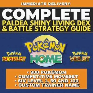Pokémon Viola Scarlatta Completo Shiny Living Dex e Guida Strategica DLC Pokedex IV - Foto 1 di 4
