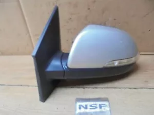 SSANGYONG KORANDO 2014 NEARSIDE PASSENGER SIDE ELECTRIC DOOR MIRROR SILVER SAI - Picture 1 of 4