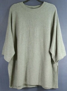 NEW Eileen Fisher Wool 3/4 Sleeve Tunic Sweater in Gray - Size S  #S1042 - Picture 1 of 4