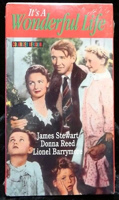 🌲 Its a Wonderful Life VHS NEW Sealed Colorized Version James Stewart 1995 - Image 1 of 3