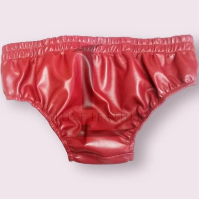 Men's Sheepskin Leather Briefs Real Soft Leather Jockstrap Thong Underwear LGBT - Image 1 of 4